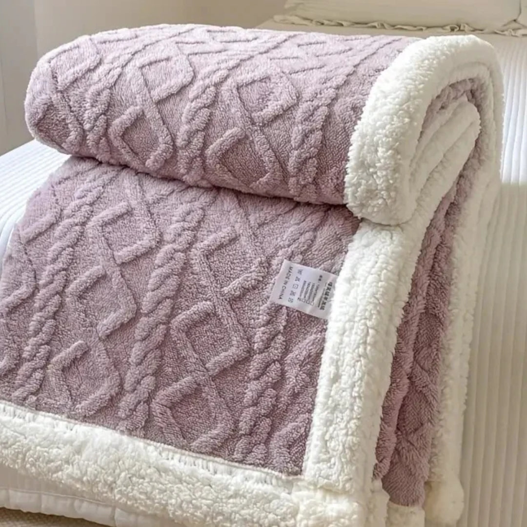 Plush Snuggle Blanket | Cozy Throw Blanket for Home Living Purple