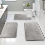 Ergonomic Bathroom Accessory Set | Supportive Comfort Use Light gray