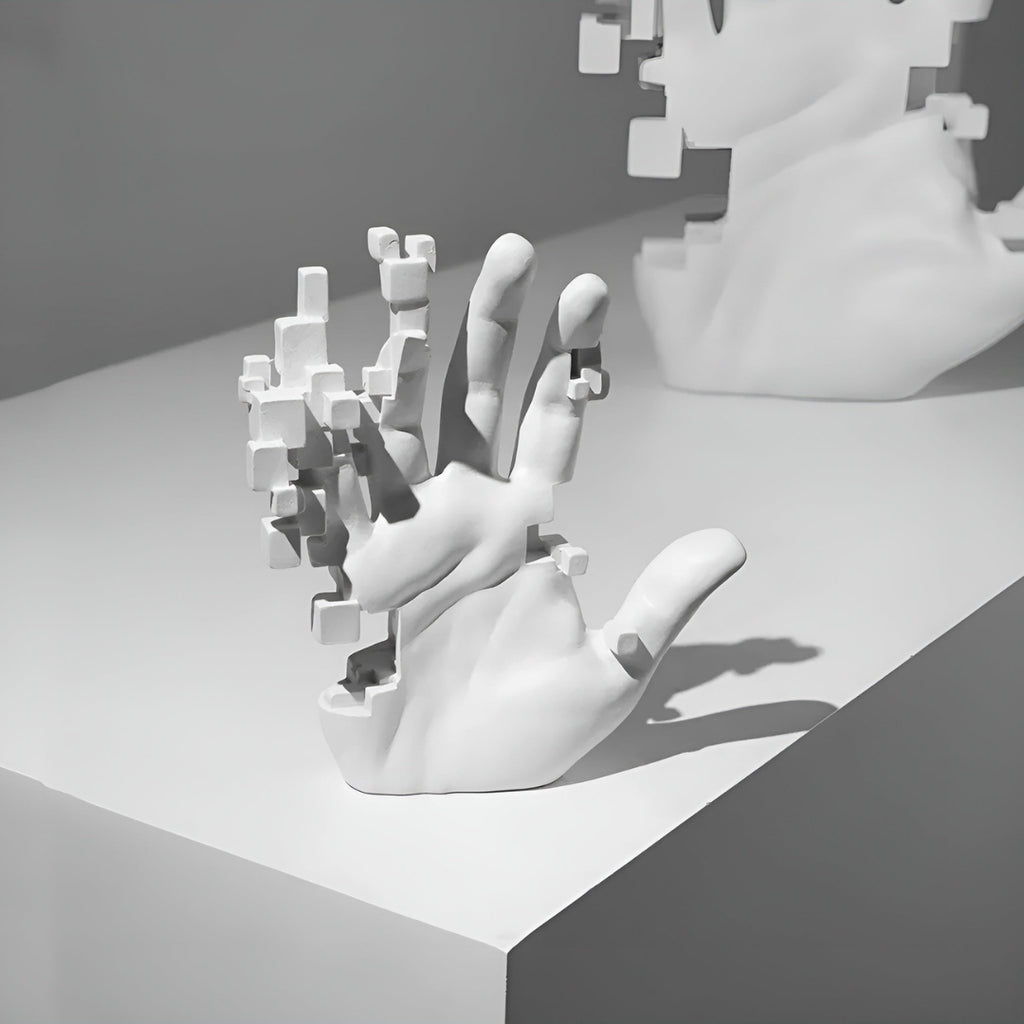 Sculptural Abstract Hand Statue for Modern Interior Style