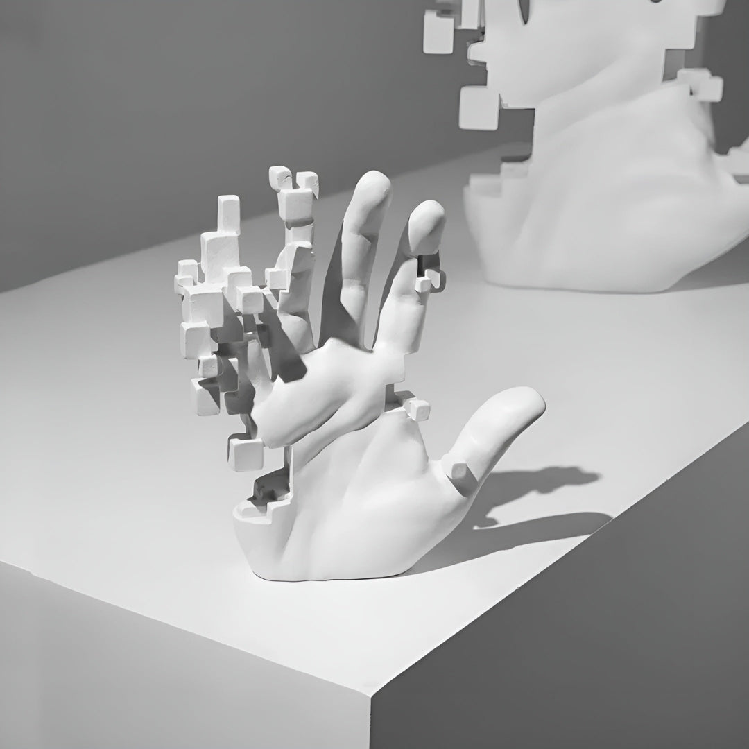Sculptural Abstract Hand Statue for Modern Interior Style