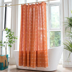 Classic Plaid Shower Curtain Refined Vintage Bathroom Style