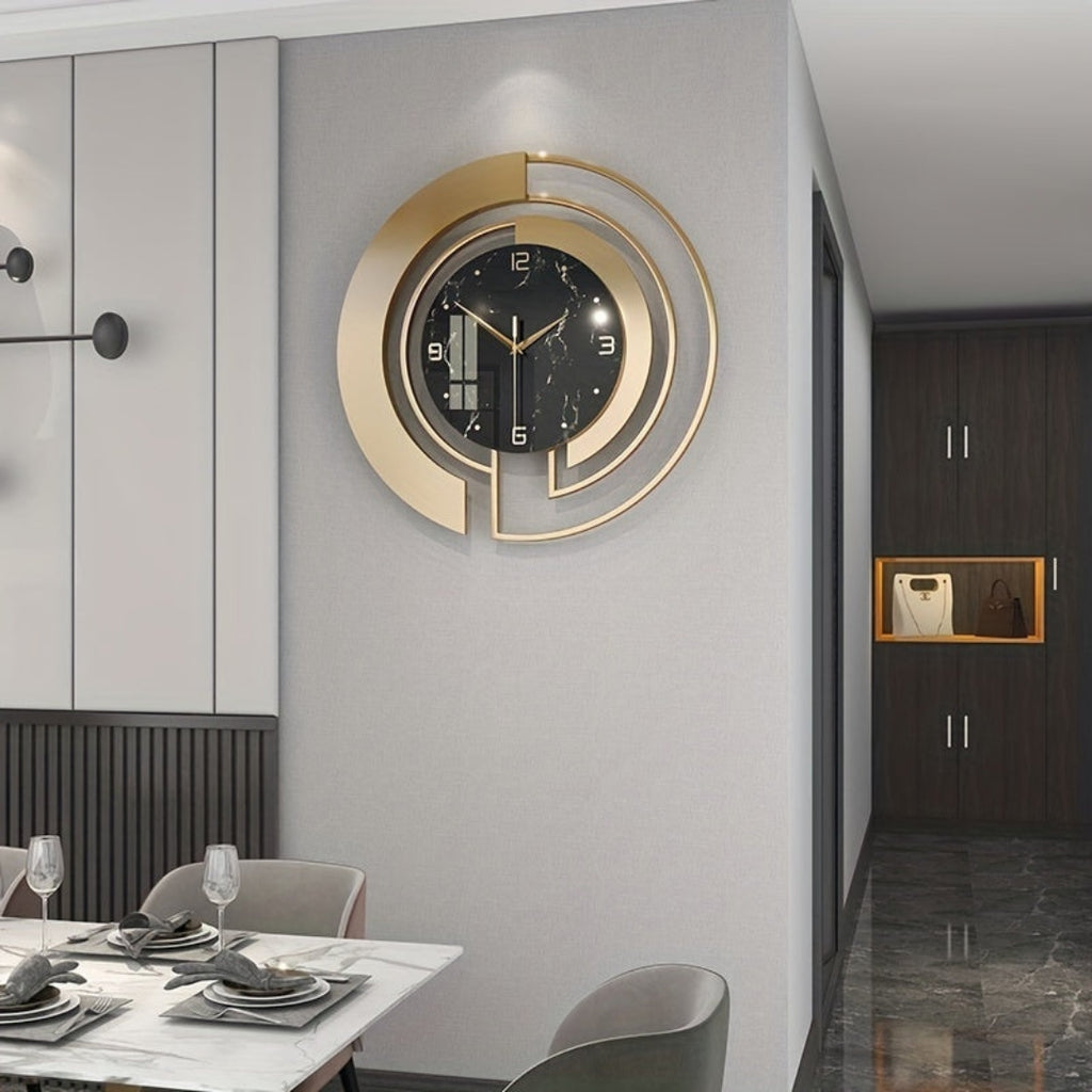 Premium 18 Inch Metal Wall Clock for Interior Styling