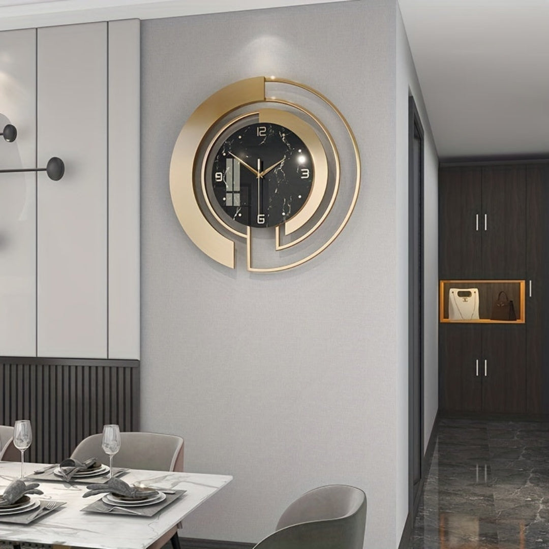 Premium 18 Inch Metal Wall Clock for Interior Styling