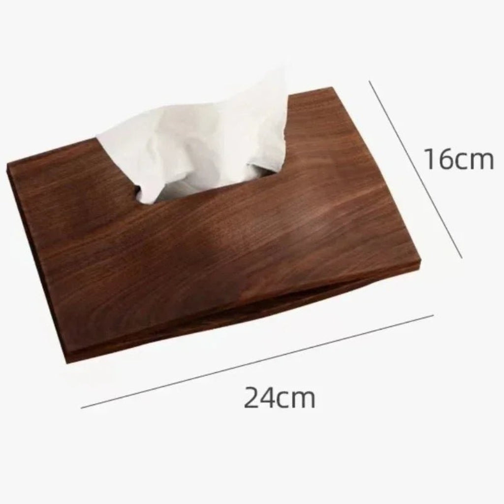 Classic Pine Wood Tissue Box for Interior Spaces