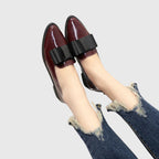 Women’s Elegant Bow Accent Loafers for All-Day Comfort