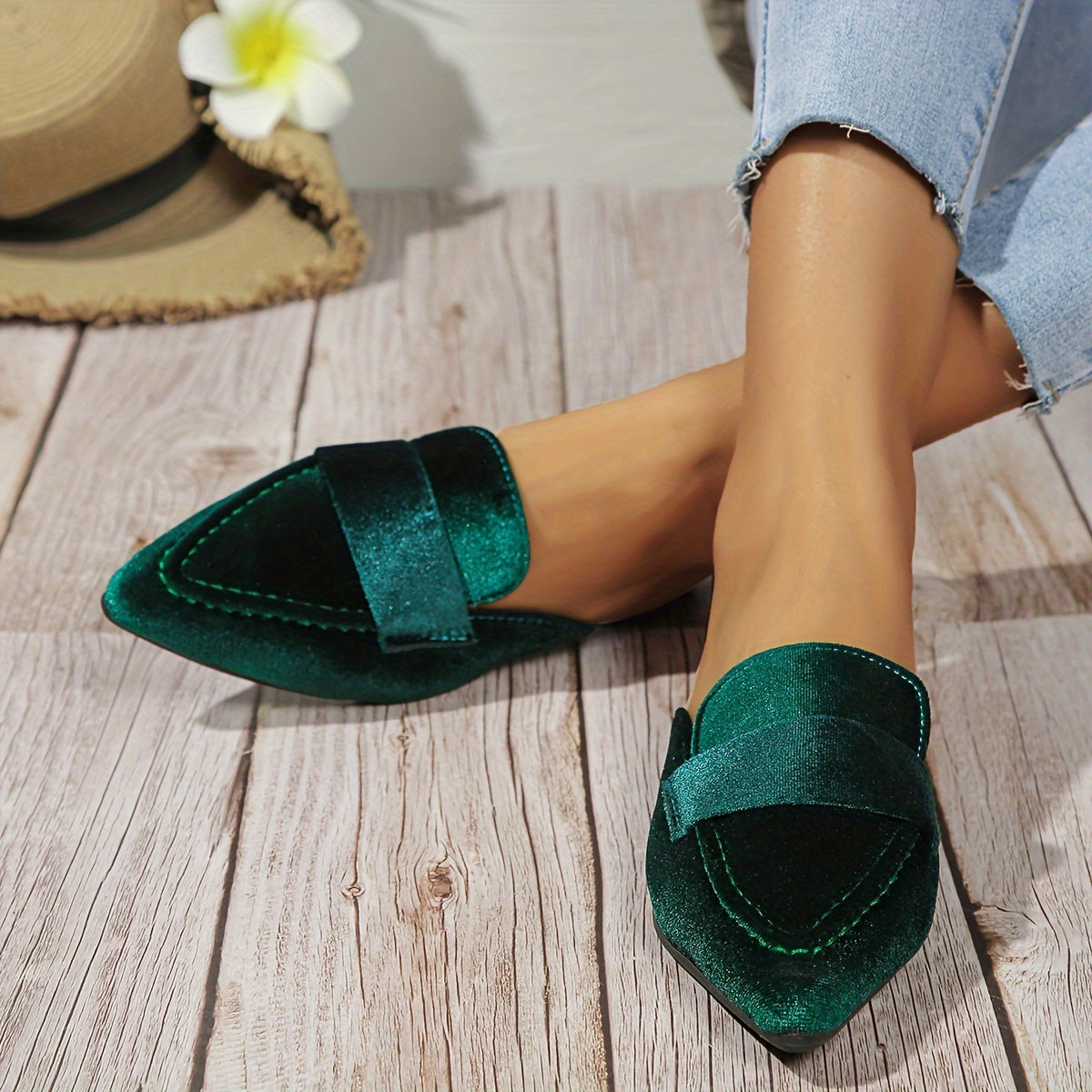Women’s Closed Toe Slip-On Fashion Mules – Everyday Footwear