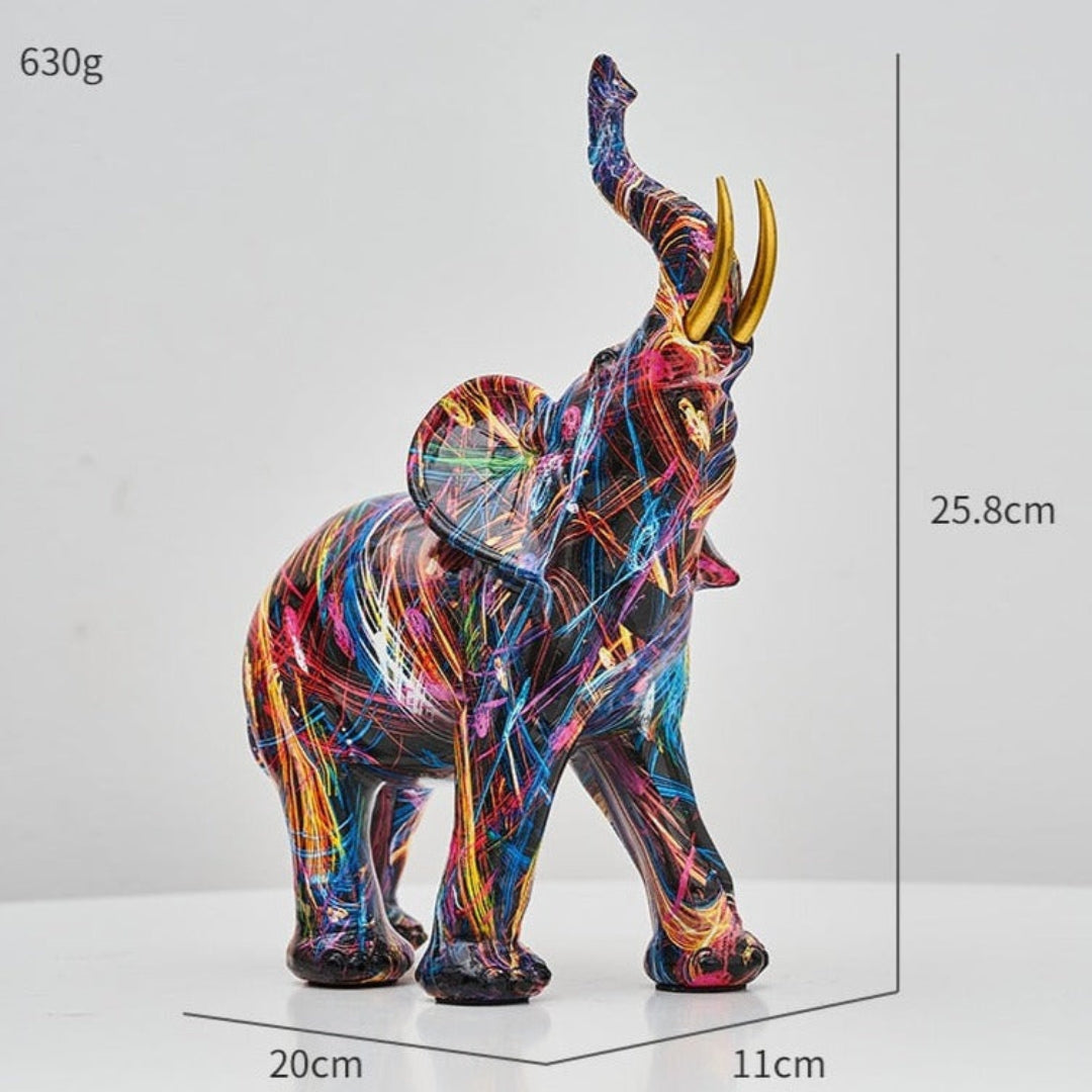 Artistic Elephant Sculpture with Nordic Inspired Home Decor Nordic Large: 25.8x20 cm
