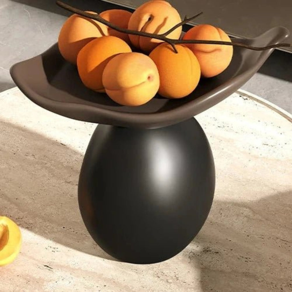 Artistic Asymmetrical Resin Sculptural Bowl for Kitchen