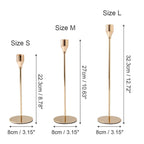 Sleek Metal Candle Holders for Warm Cozy Interior Decor