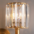 Premium Clear Crystal Wall Light | Architectural Wall Accent