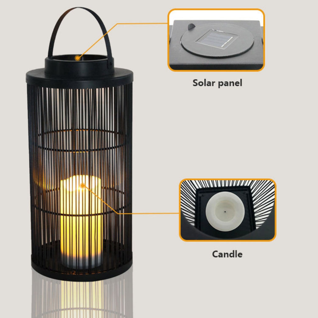 Coastal Solar Woven Lantern Light | Soft Outdoor Glow Use