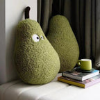 Large Plush Pear Sofa Cushion for Cozy Bedroom Decor