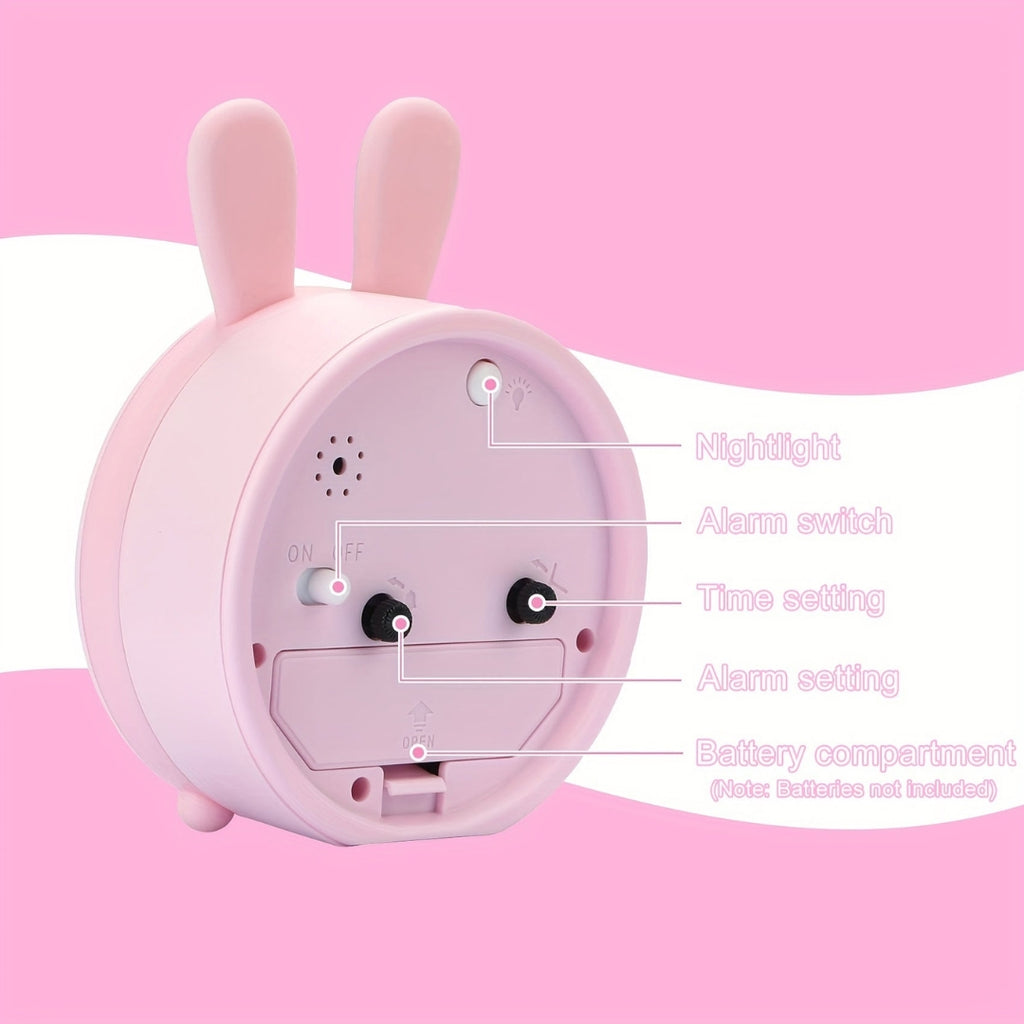 Gentle Silent Alarm Clock with Night Light for Restful Sleep