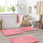 Ergonomic Bathroom Accessory Set | Supportive Comfort Use Pink
