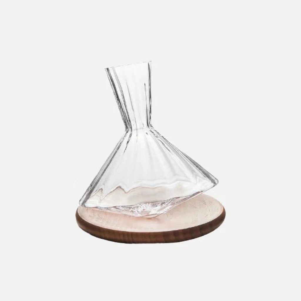 Contemporary Rotating Glass Carafe 350ml for Kitchen Tables