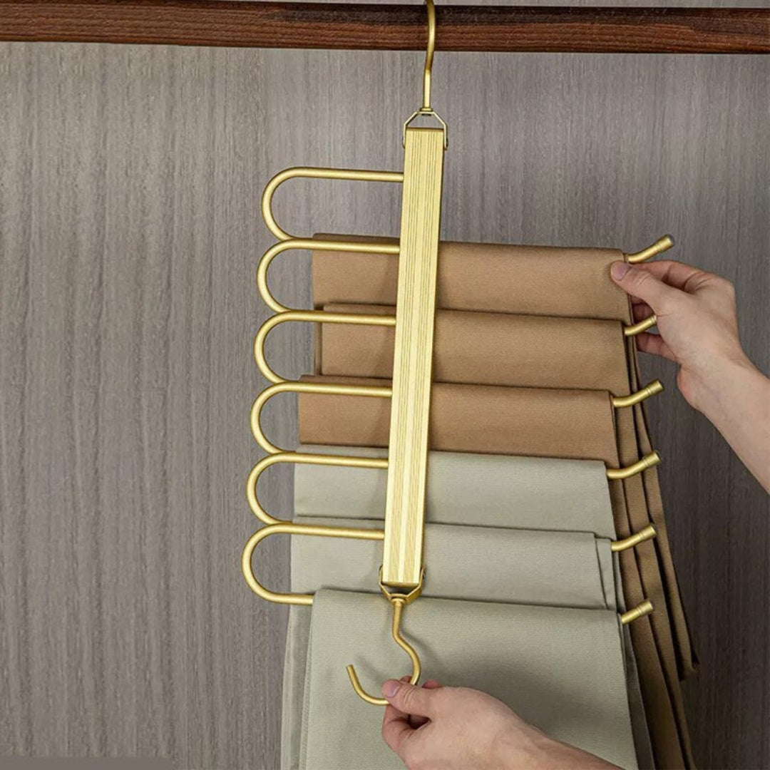 Modern Aluminum Trouser Hanger | Slim Closet Organizer