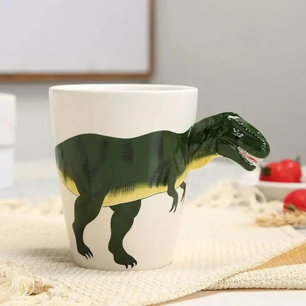 Whimsical Dinosaur Mug for Coffee and Tea Breaks Moments Tyrannosaurus Rex