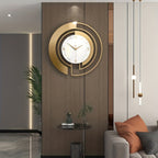 Premium 18 Inch Metal Wall Clock for Interior Styling