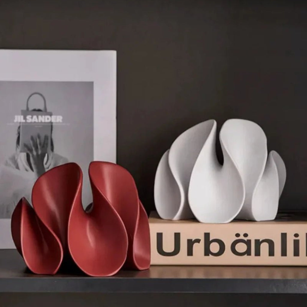 Architectural Bloom Wave Sculpture for Statement Home Decor