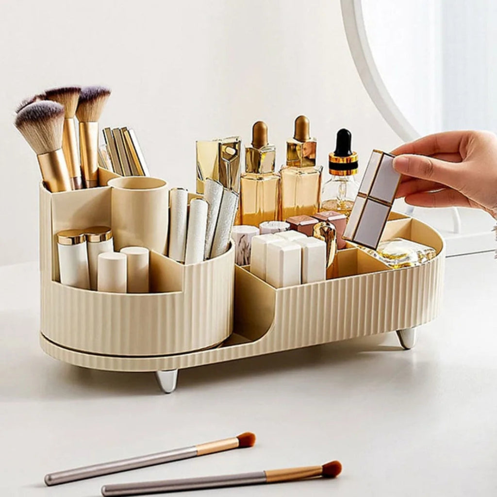 Luxury Rotating Beauty Organizer for Makeup and Vanity
