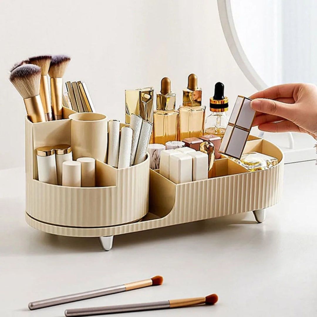 Luxury Rotating Beauty Organizer for Makeup and Vanity
