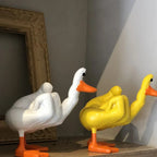 Modern Duck Sculpture Minimal Home Accent Decorative Figure