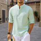Men’s Elegant Up Collar Shirt for Effortless Sophistication