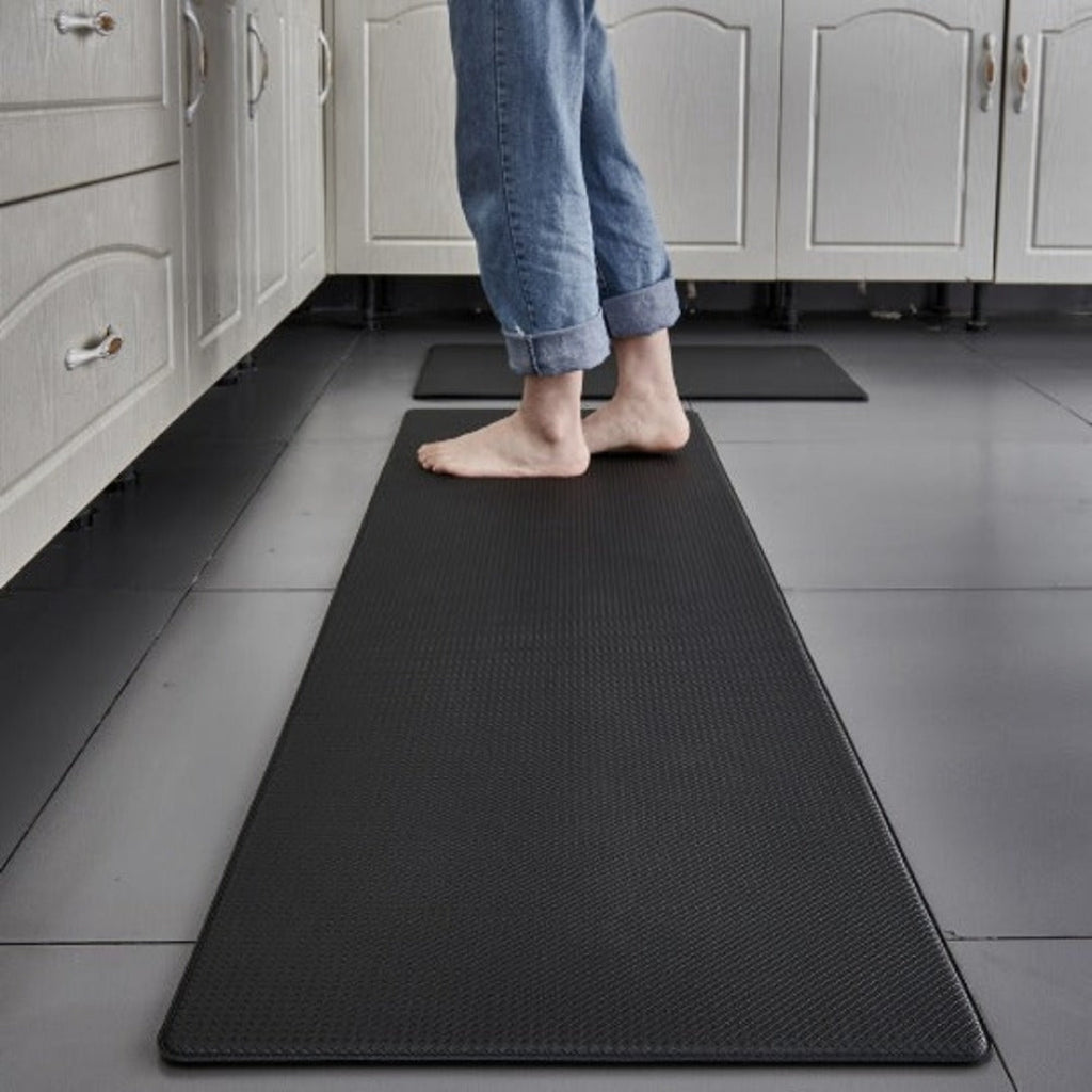 Anti Fatigue Kitchen Mat | Supportive Standing Comfort Home Black