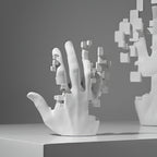 Sculptural Abstract Hand Statue for Modern Interior Style