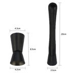 Black Matte Cocktail Shaker Set | Modern Mixology Set Tools