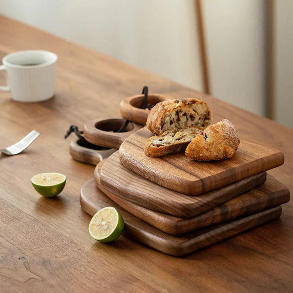 Crafted Walnut Cutting Board for Serving Charcuterie Style