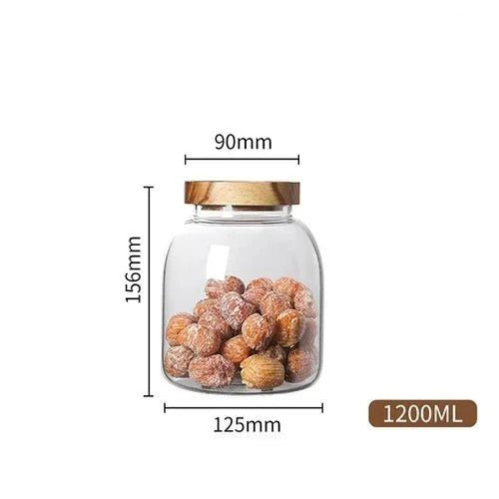 Durable Heat Resistant Glass Container With Secure Lid