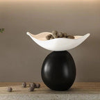 Artistic Asymmetrical Resin Sculptural Bowl for Kitchen