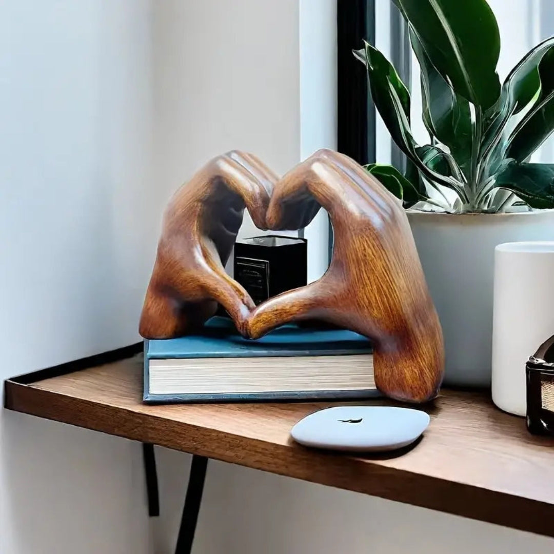 Artful Resin Sculpture for Timeless Love Inspired Decor