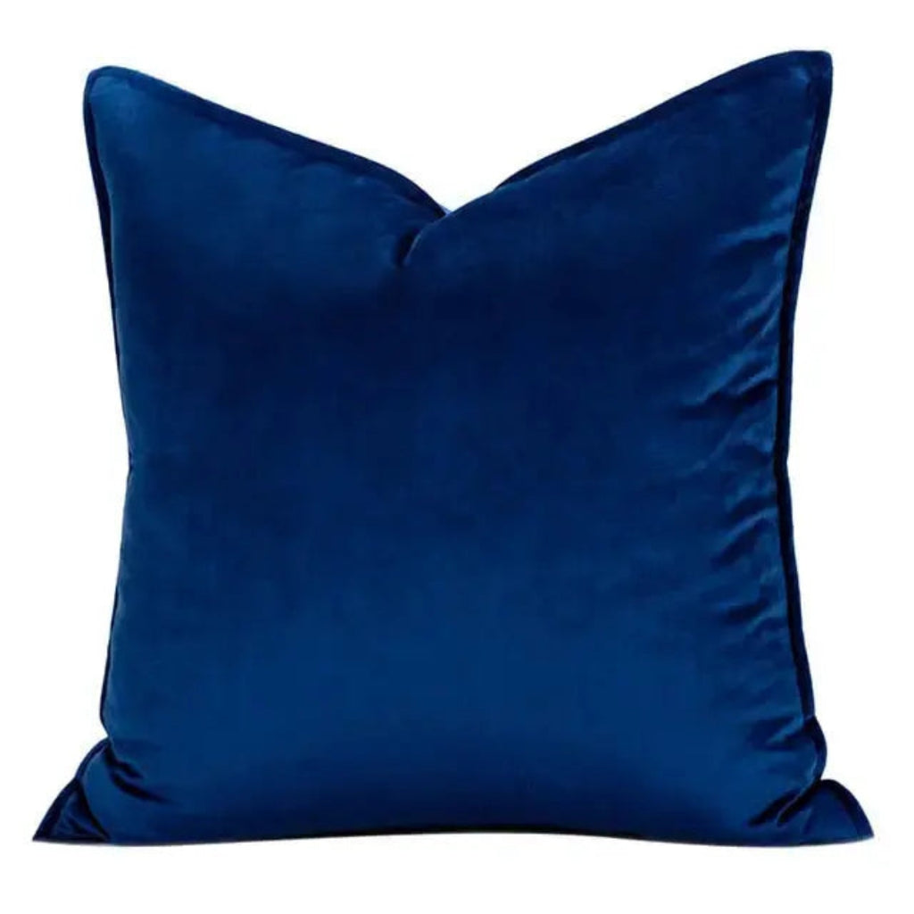 Premium Cushion Cover | Tailored Edge Sofa Pillow Decor Navy
