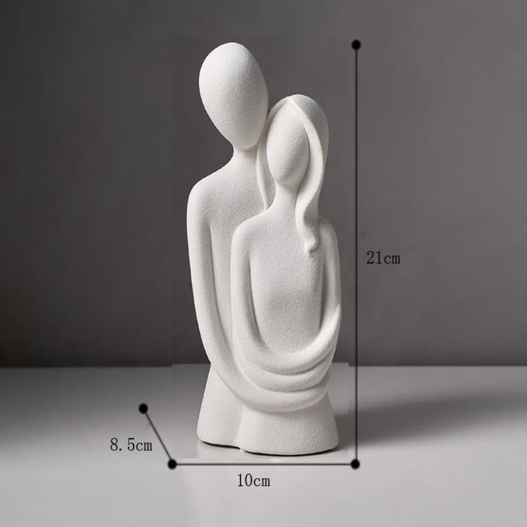 Artistic Eternal Love Couple Sculpture for Living Spaces