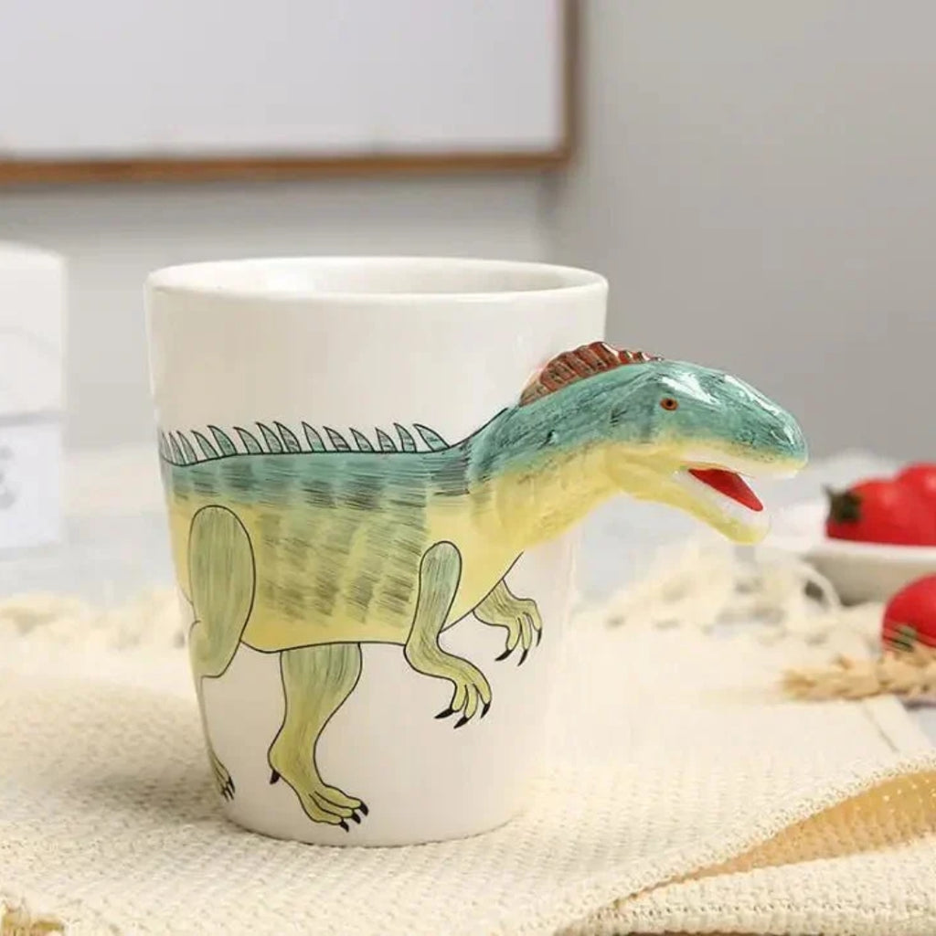 Whimsical Dinosaur Mug for Coffee and Tea Breaks Moments Allosaurus