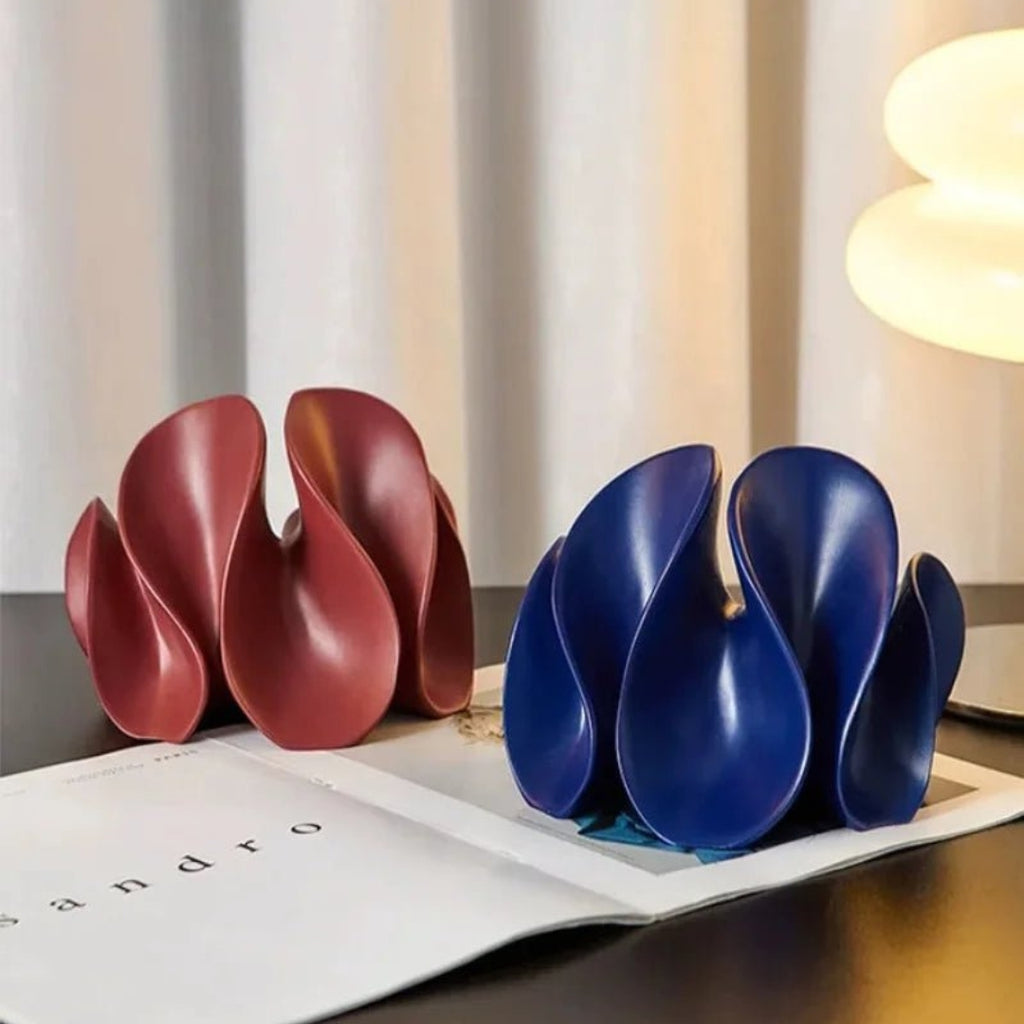 Architectural Bloom Wave Sculpture for Statement Home Decor