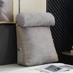 Comfort Reading Pillow Backrest | Adjustable Lounge Support Gray