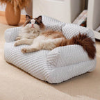 Ergonomic Cooling Pet Bed | Breathable Cushioned Base Design Gray
