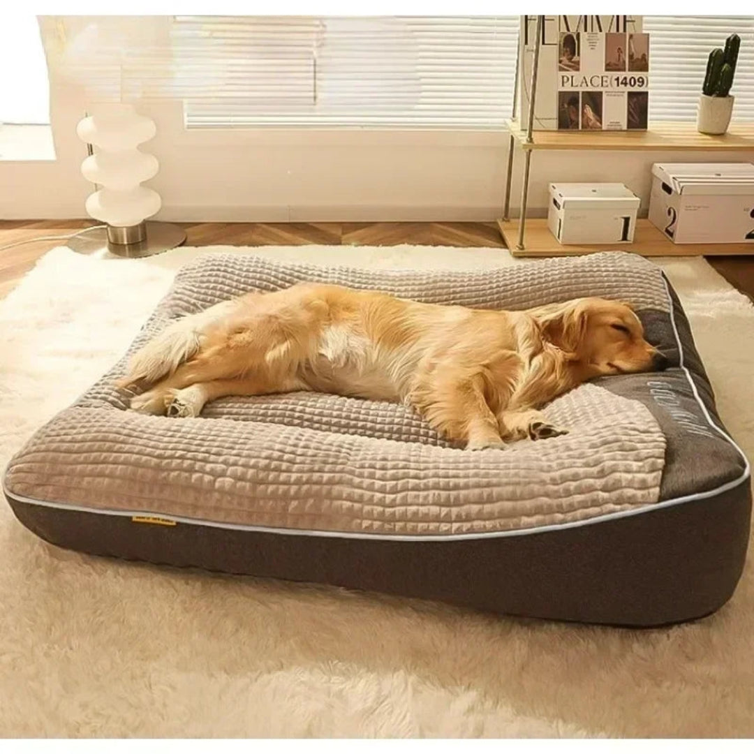 Premium Orthopedic Cushion Dog Bed with Pressure Relief Brown