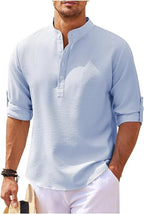 Men’s Lightweight Casual Shirt - Relaxed Fit Blue