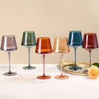 Premium Crystal Wine Glass Set for Luxe Table Settings Home 6pcs.