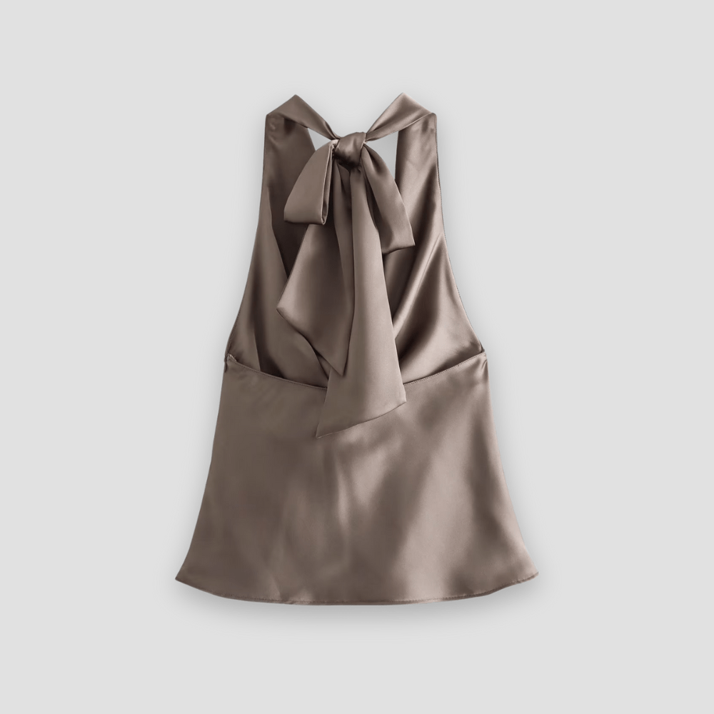 Women’s Elegant Backless Sleeveless Blouse