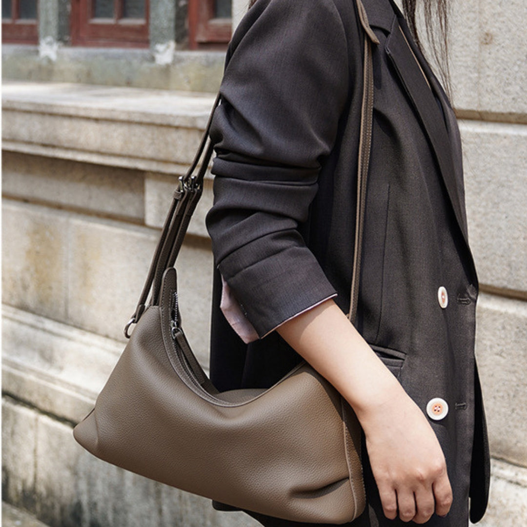 Cora | Premium Leather Shoulder Bag | Adjustable Strap Design