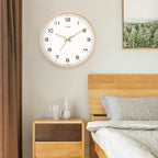 Minimal Wooden Wall Clock | Silent Wall Decor for Home