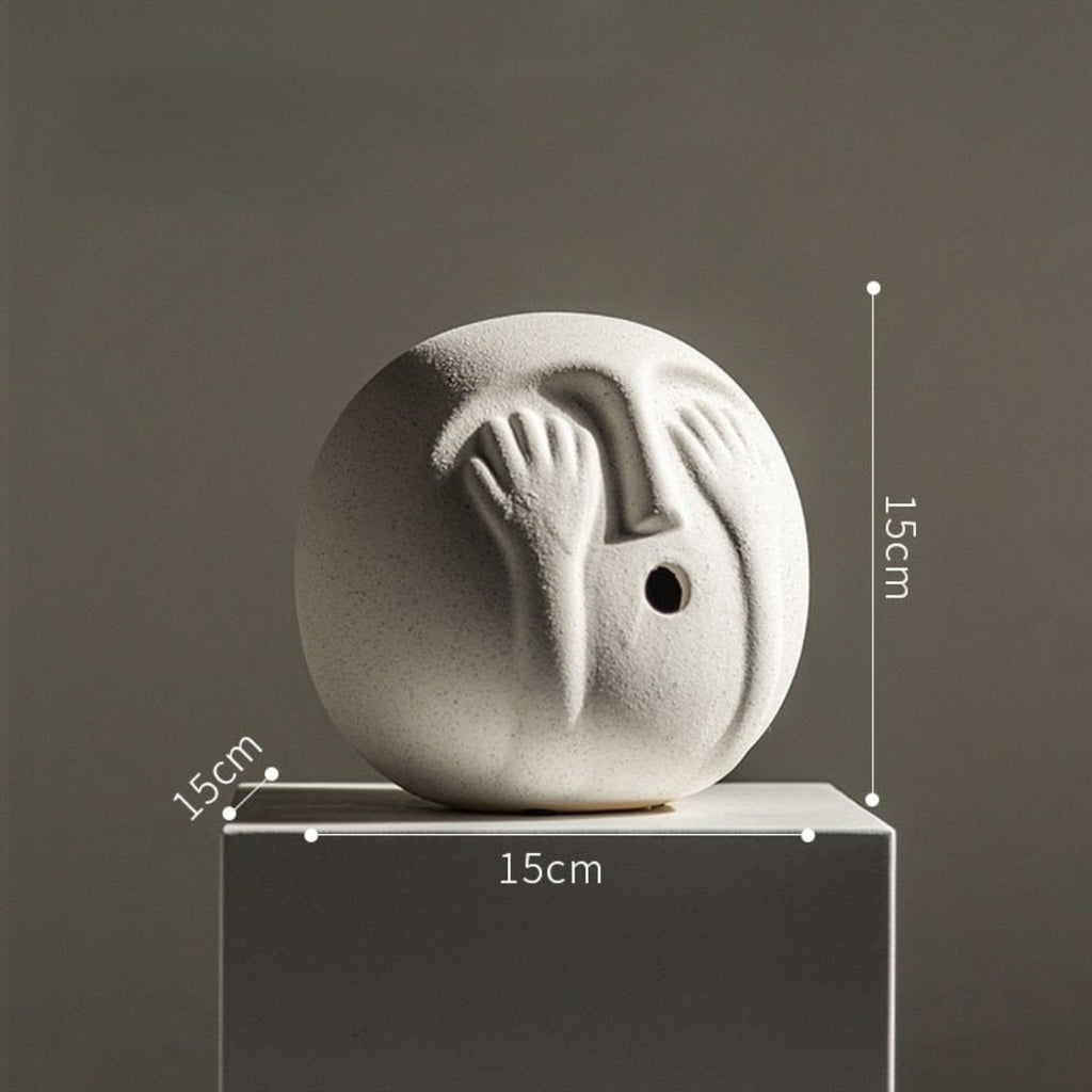 Sculptural Abstract Ceramic Piece | Modern Decor Accent B