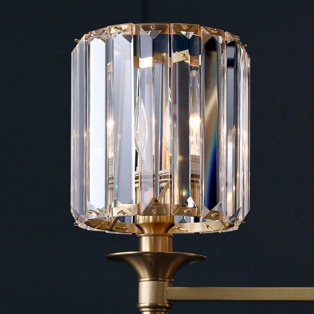 Premium Clear Crystal Wall Light | Architectural Wall Accent