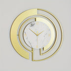 Premium 18 Inch Metal Wall Clock for Interior Styling White 46 cm