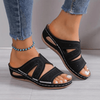Women’s Orthopedic Everyday Sandals for Summer Comfort Black